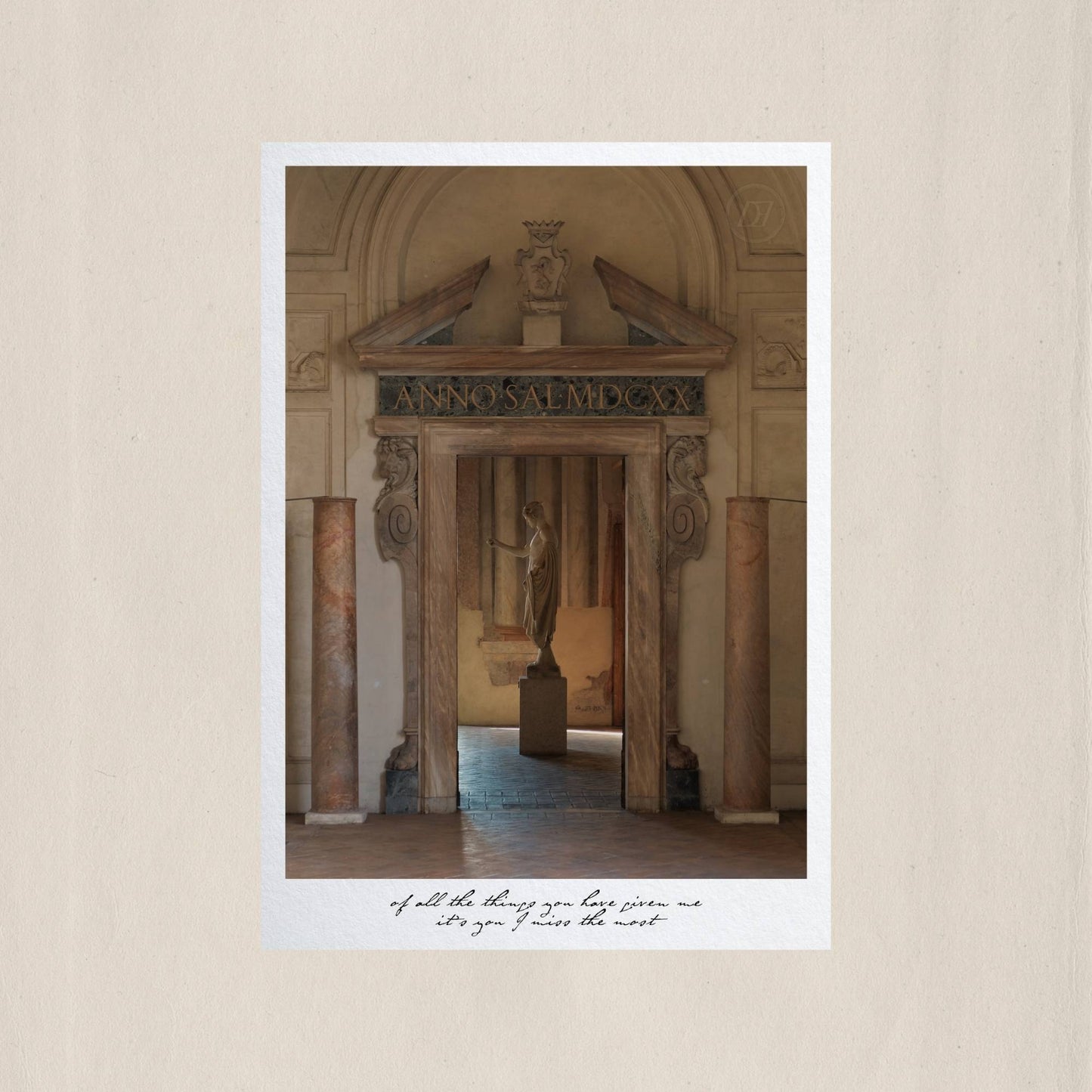 The monumental doorway of Palazzo Altemps, Rome, framing centuries in a single threshold – Des Épigraphes. Captured by Tolga Avan.
