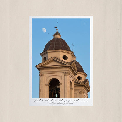 Trinità dei Monti rising gracefully under the Roman sky – Des Épigraphes. Captured by Tolga Avan.